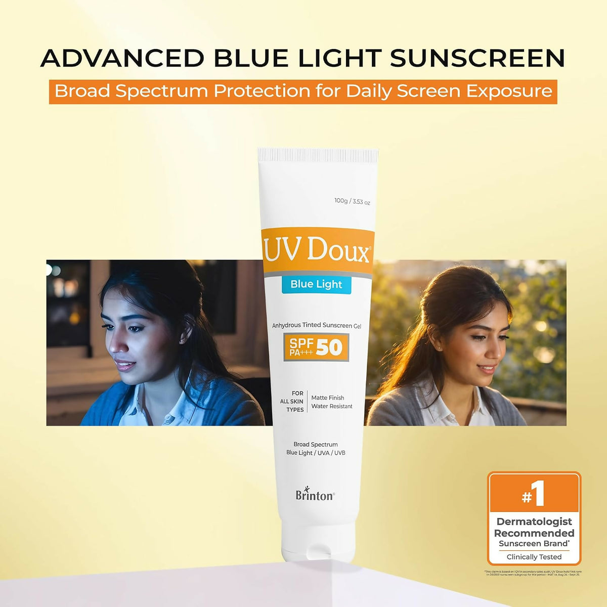 Brinton Uv Doux Blue Sunscreen Gel - Dista