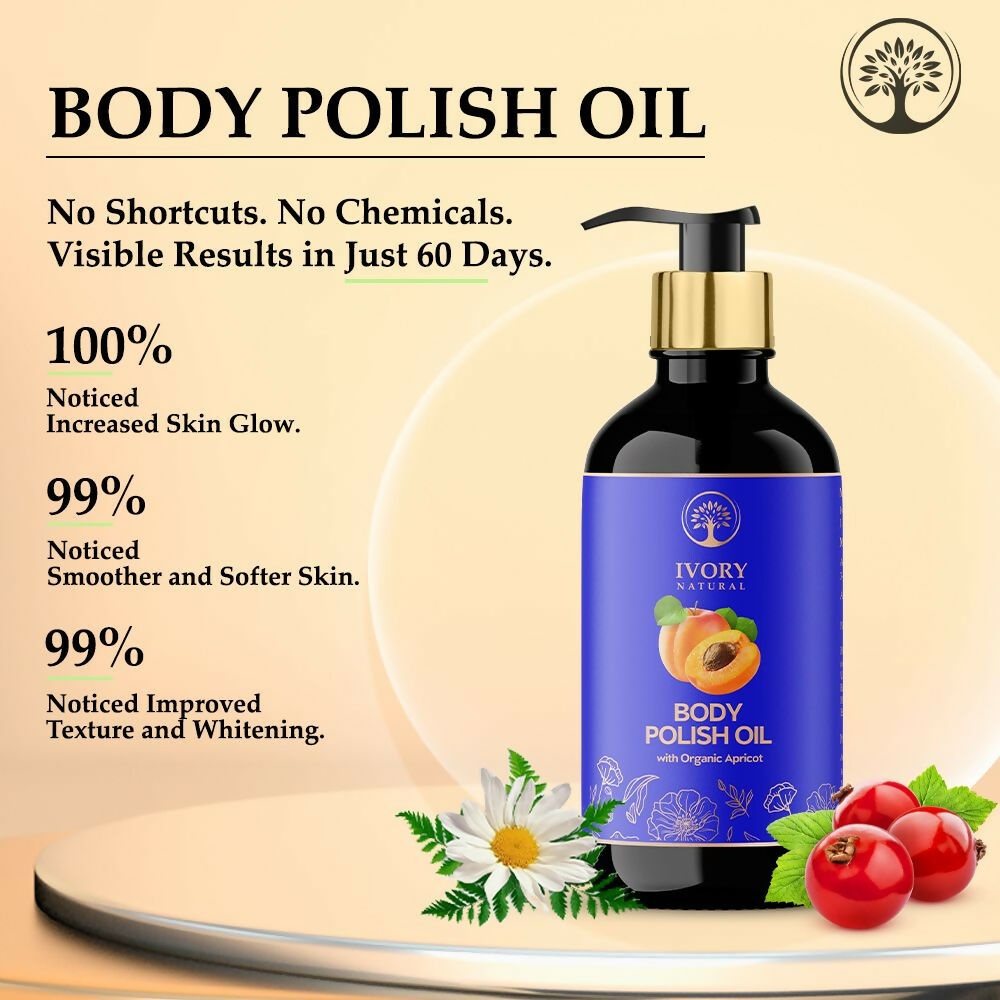Ivory Natural Body Polish Oil For Exfoliate, Hydrate, & Renew For Radiant Results - Distacart