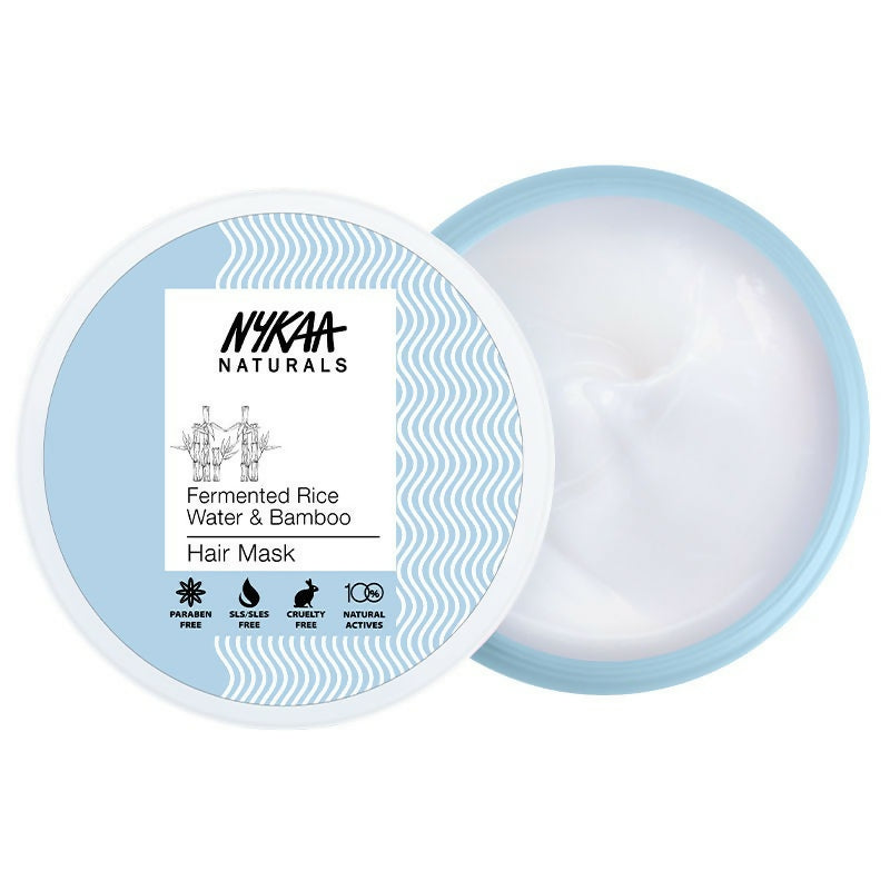 Nykaa Naturals Anti-Frizz Sulphate-Free Hair Mask With Fermented Rice Water & Bamboo - Distacart