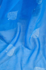 Thumbnail for Vastranavya Blue Digital Printed Linen Ready To Wear Designer Saree with Unstitched Blouse - Distacart