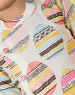 Thumbnail for Joban Fashion Kids Island Cotton Full Sleeves printed Kurta and Solid Dhoti - Pink - Distacart