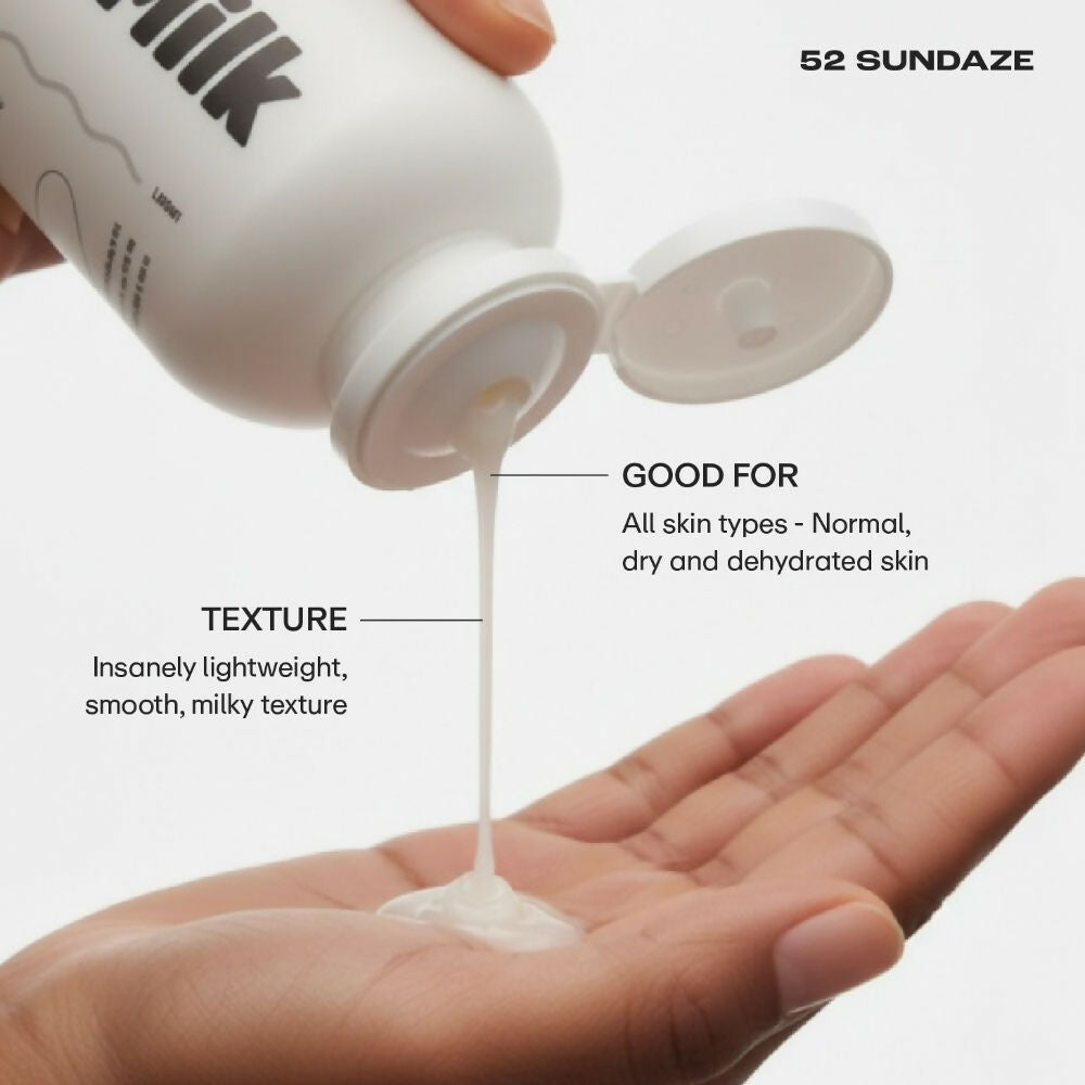 52 Sundaze SPF50 Body Glazing Milk with Oat Milk & Ceramides - Distacart