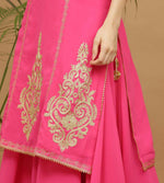 Thumbnail for Joban Fashion Pink Georgette Lehenga Set