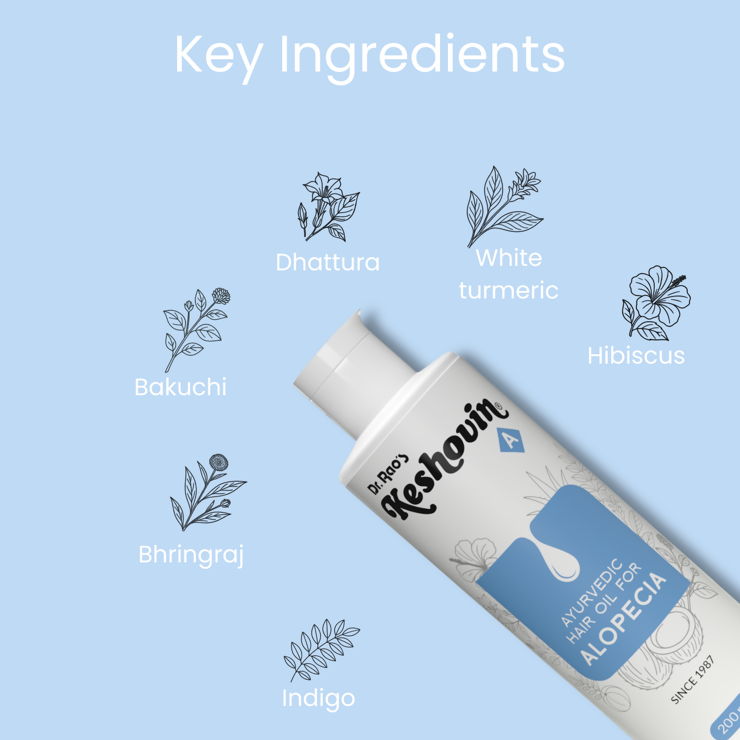 Dr. Rao's Keshovin -A Ayurvedic Hair Oil for Alopecia - Distacart