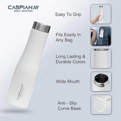 CASPIAN /// Aqua Stainless Steel Water Bottle - Dista