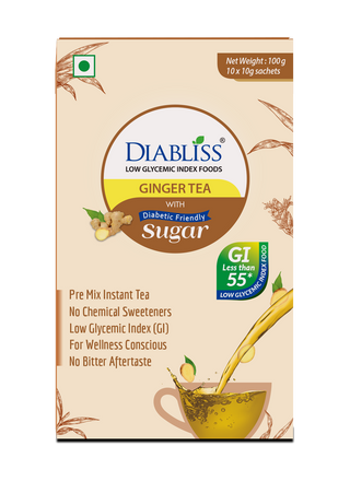 Diabliss Ginger Tea Sachets With Diabetic Friendly Sugar - Distacart