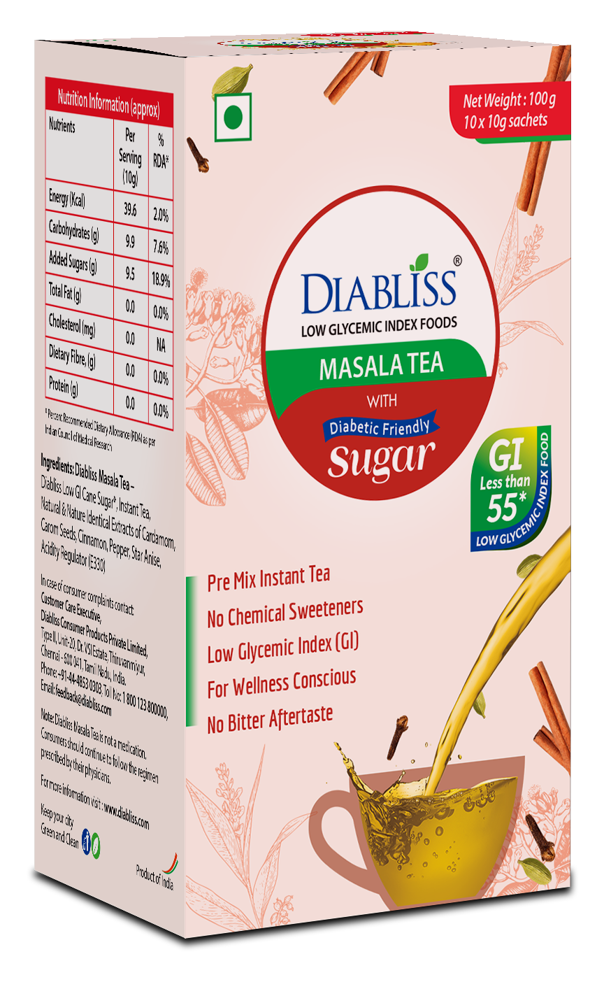Diabliss Masala Tea With Herbal Extract Blend - Distacart