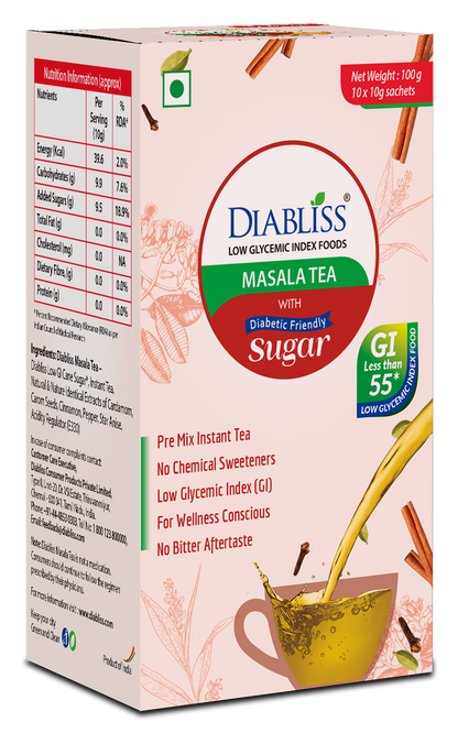 Diabliss Masala Tea With Herbal Extract Blend - Distacart