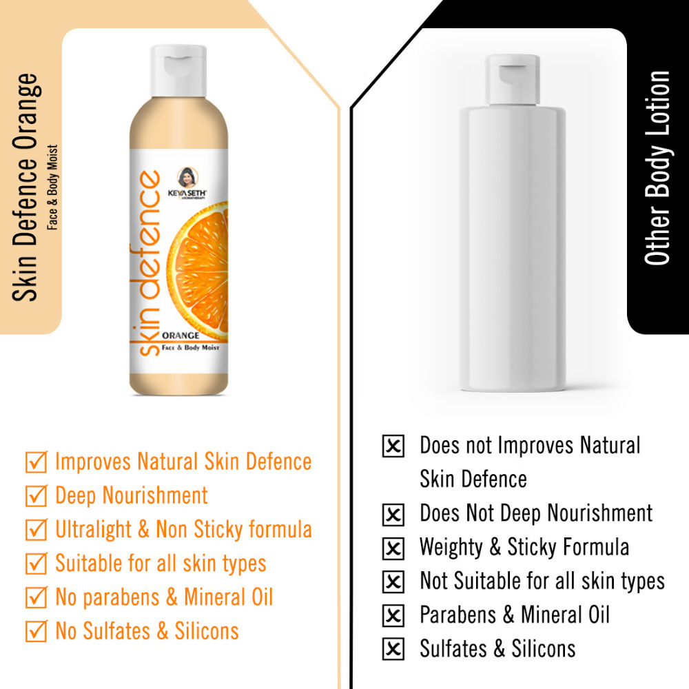 Keya Seth Aromatherapy Skin Defence Orange Face & Body Moist - Distacart