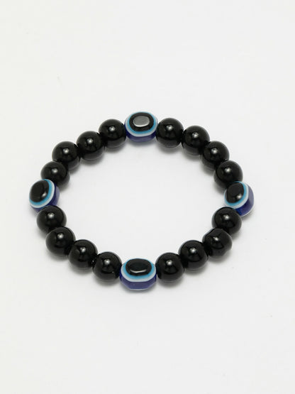 NVR Men & Women Evil Eye Beaded Adjustable Bracelet - Distacart