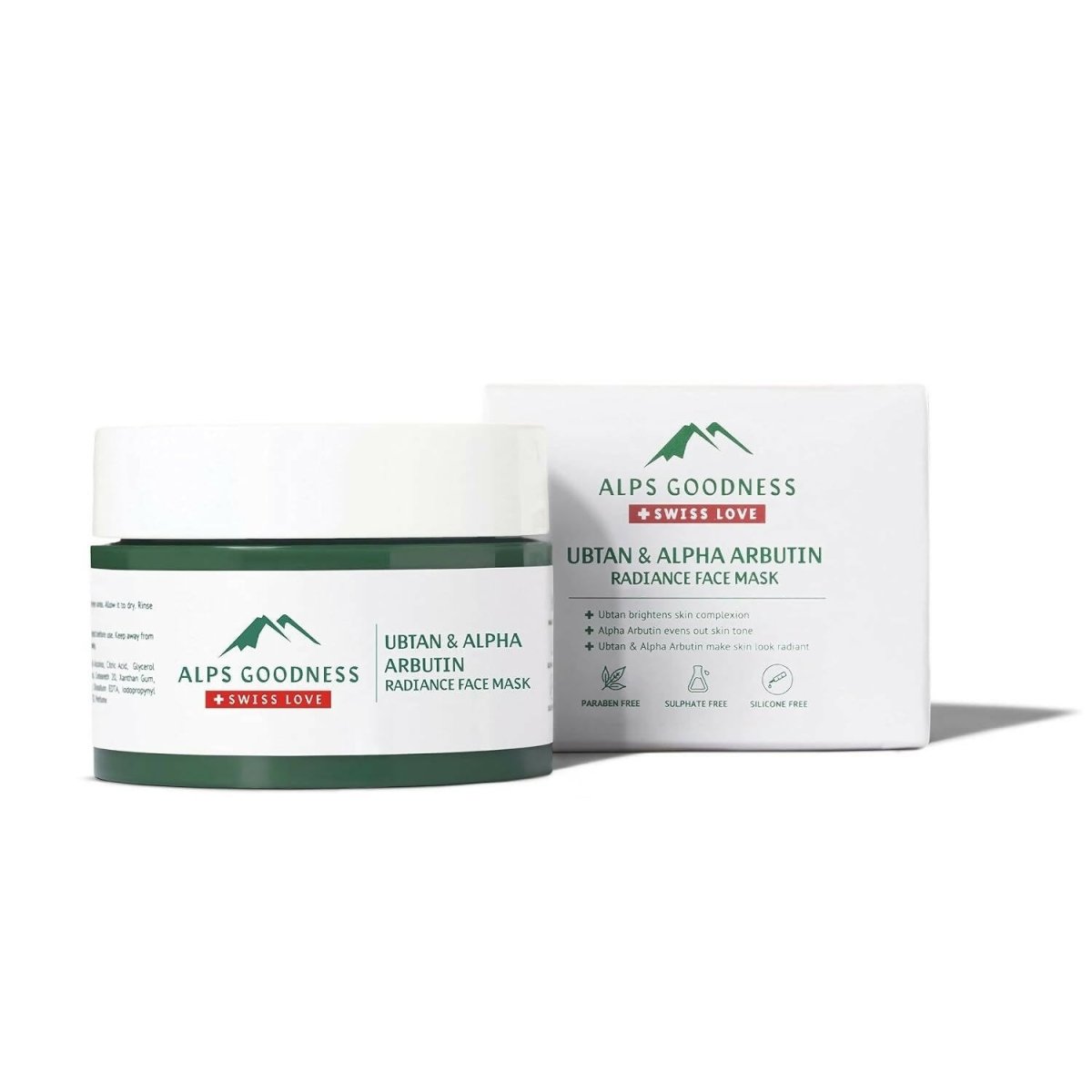 Alps Goodness Ubtan & Alpha Arbutin Radiance Clay Face Mask - Distacart