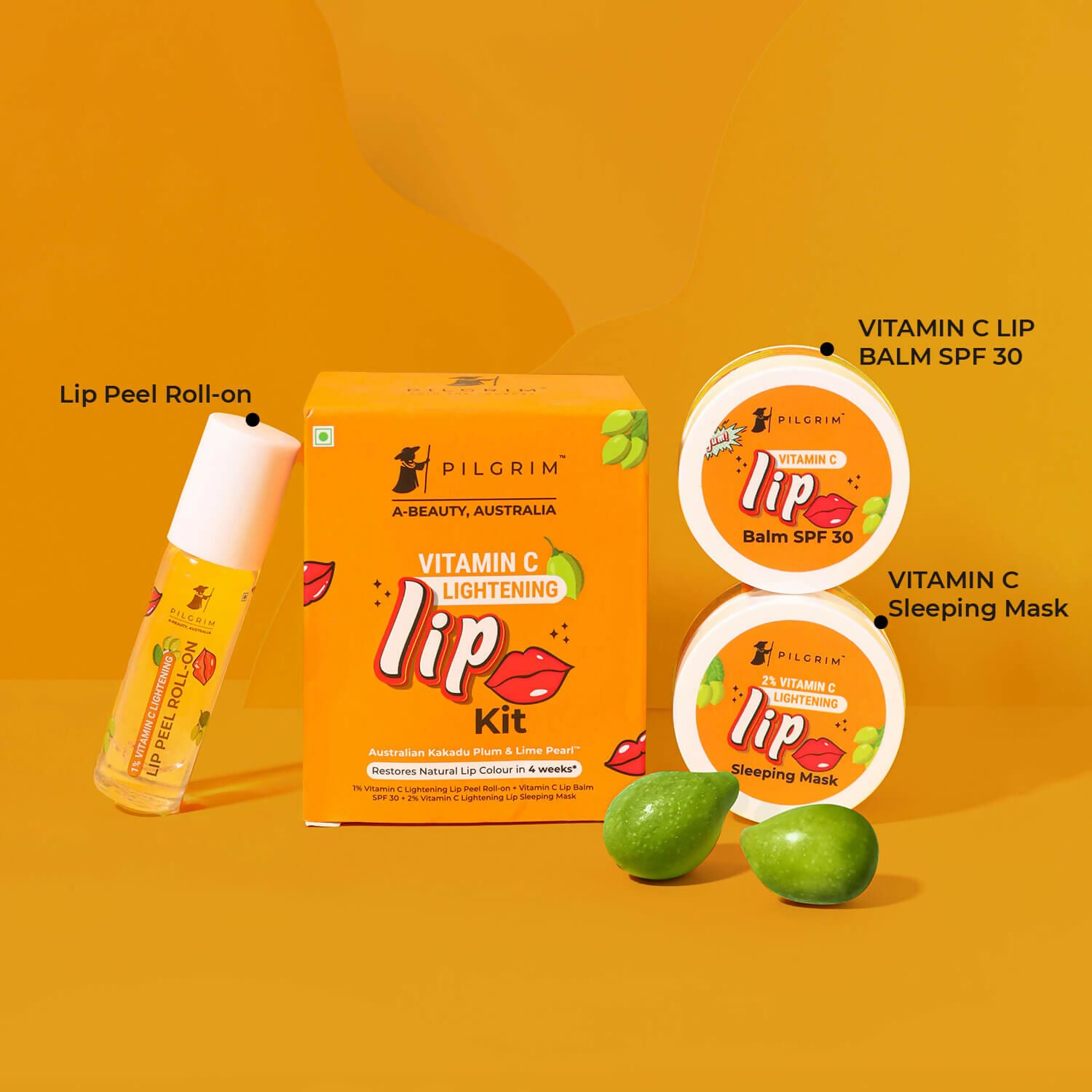 Pilgrim Vitamin C Lip Lightening Kit - Distacart