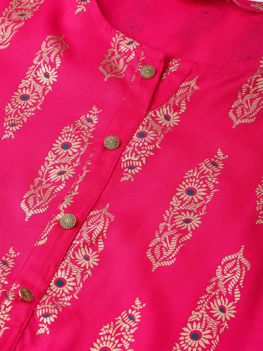 Anubhutee Women Pink Straight Kurti - Distacart