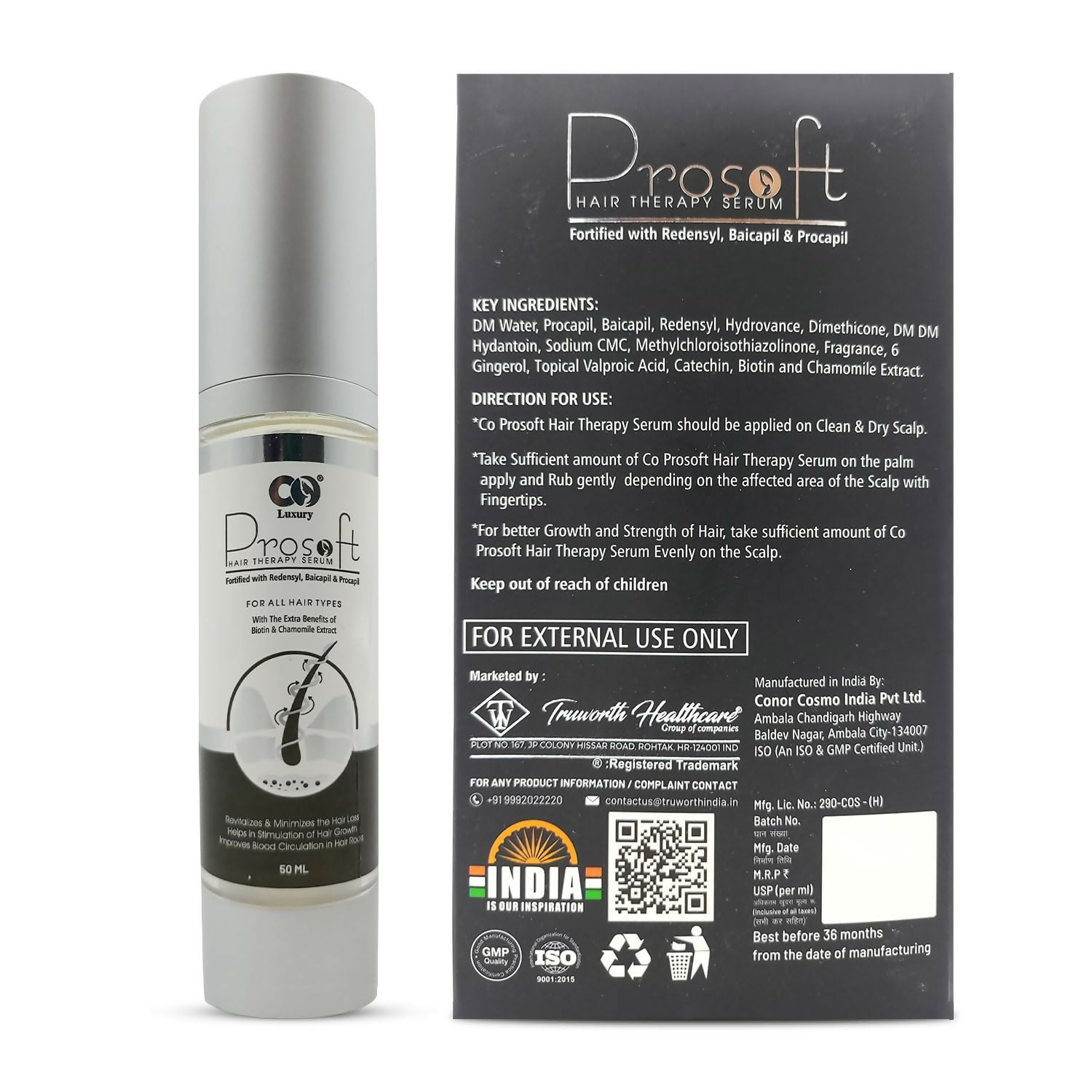 Prosoft Hair Therapy Serum For Hair Fall Control & Hair Growth - Distacart