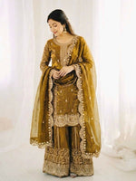 Thumbnail for Teeya Creation Womens New Trendy Embroidery Coding And Sequence Work Kurta Set - Dista