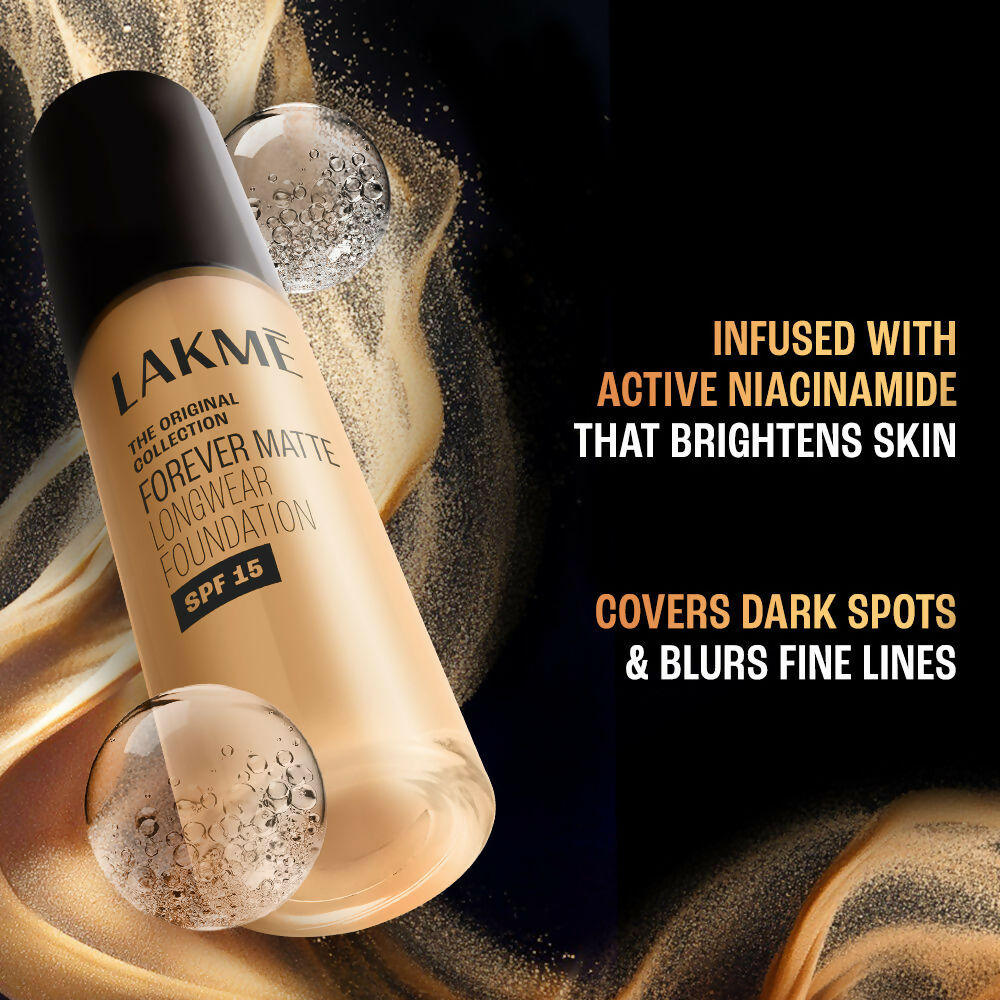 Lakme Forever Matte Longwear Foundation - Warm Creme - Distacart