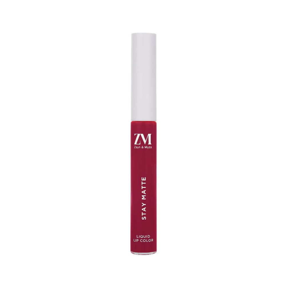 Zayn & Myza Stay Matte Liquid Lip Color - 08 Party Mauve - Distacart