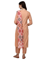 Thumbnail for Lucknawi Embroidered Kurta With Pant & Dupatta, Multicolor - Hiral Fashion - Distacart