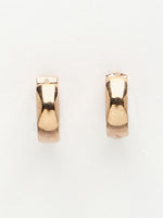 Thumbnail for NVR Men's Rose Gold Stainless Steel Hoop Earrings - Distacart