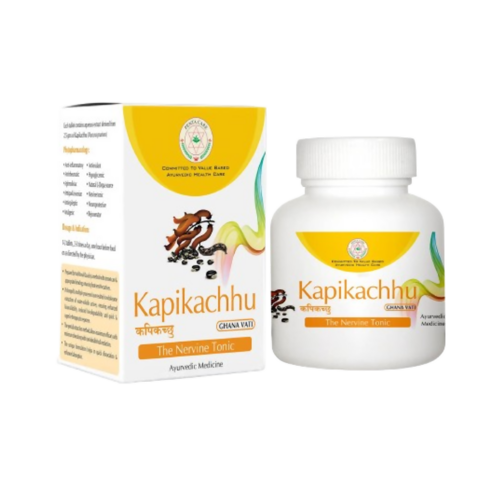 Buy Pentacare Ayurveda Kapikachhu Ghanavati Tablets Online at Best ...