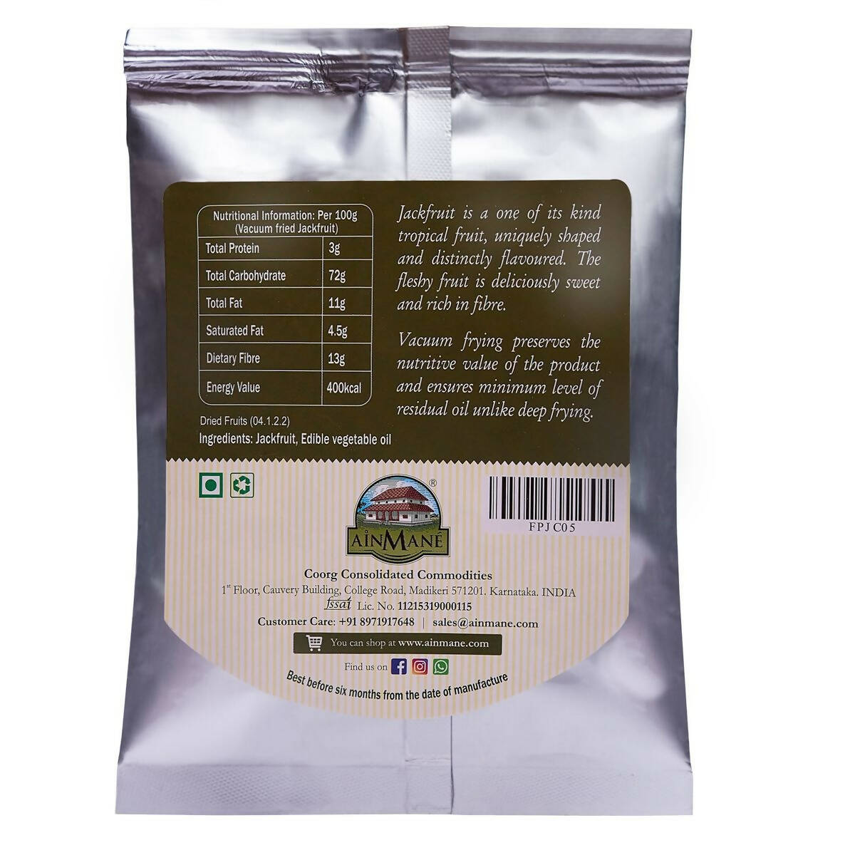 Ainmane Jackfruit Chips - Distacart