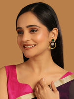 Thumbnail for Nuyug 22K Gold Plated Cubic Zirconia Studded Contemporary Stone Earrings