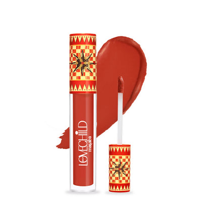 LoveChild By Masaba Gupta Striker Transfer-proof Reddish Orange Liquid Lipstick - Distacart