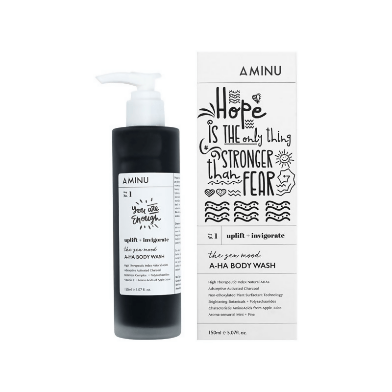 Aminu AHA Body Wash for De-Tanning, Spot-Correction - Distacart