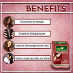 Thumbnail for VedicAyurveda Henna Based Hair Colour, burgundy and Chestnut Brown - Dista