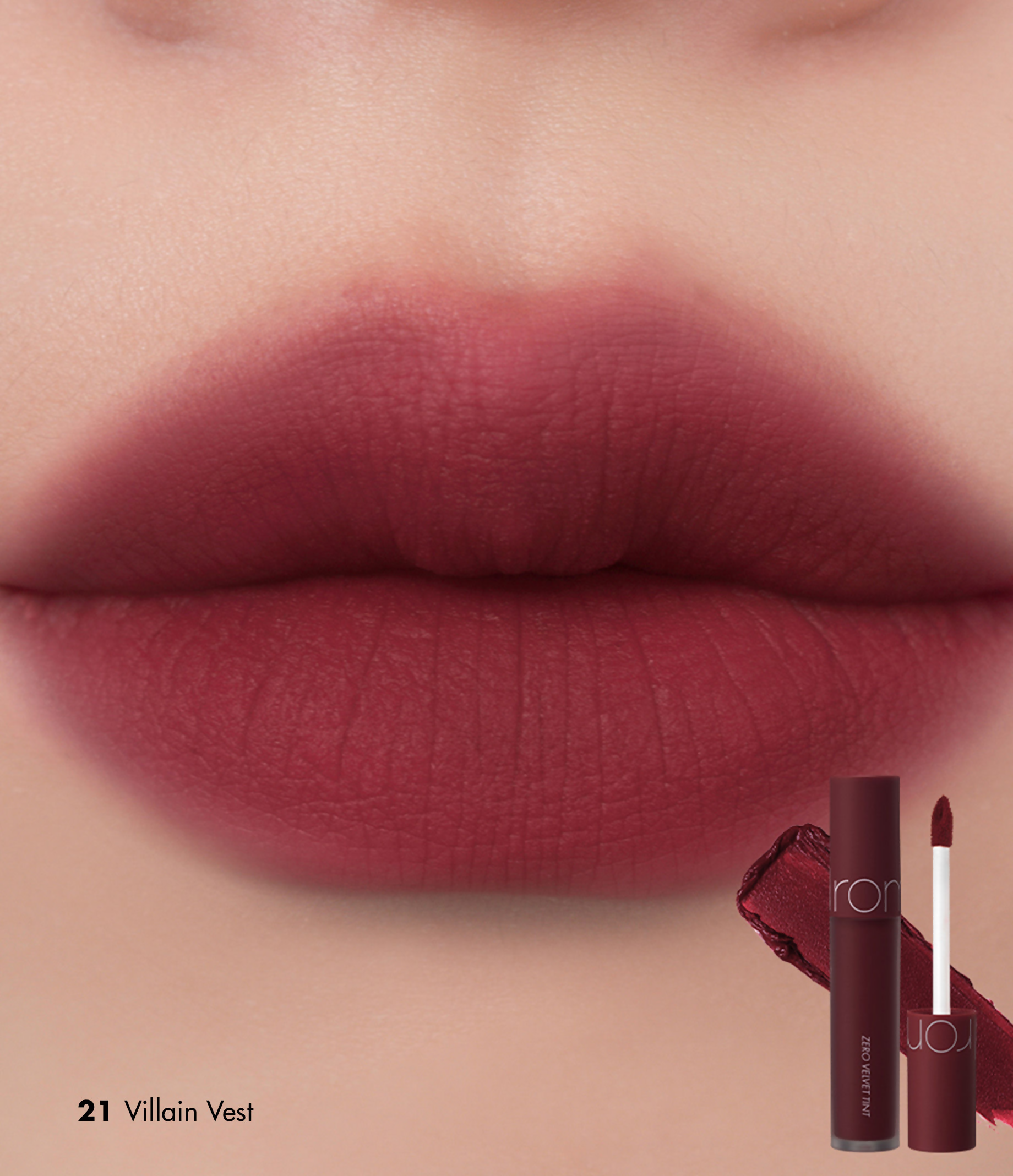 Rom&nd Zero Velvet Tint - 21 Grain Nude - Distacart