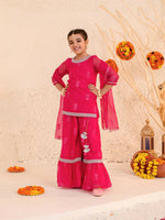 Thumbnail for Joban Fashion Girl's Pink Color Sharara Set