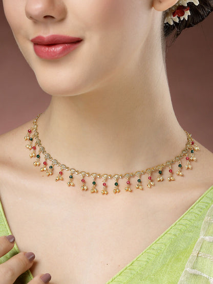 NVR Women's Multicolor Gold-Polished Minimal Chain - Distacart