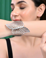 Thumbnail for VOJ Pack of 3 Bracelet - Gold, Silver and Black Tonned Kada Bracelet. - Distacart