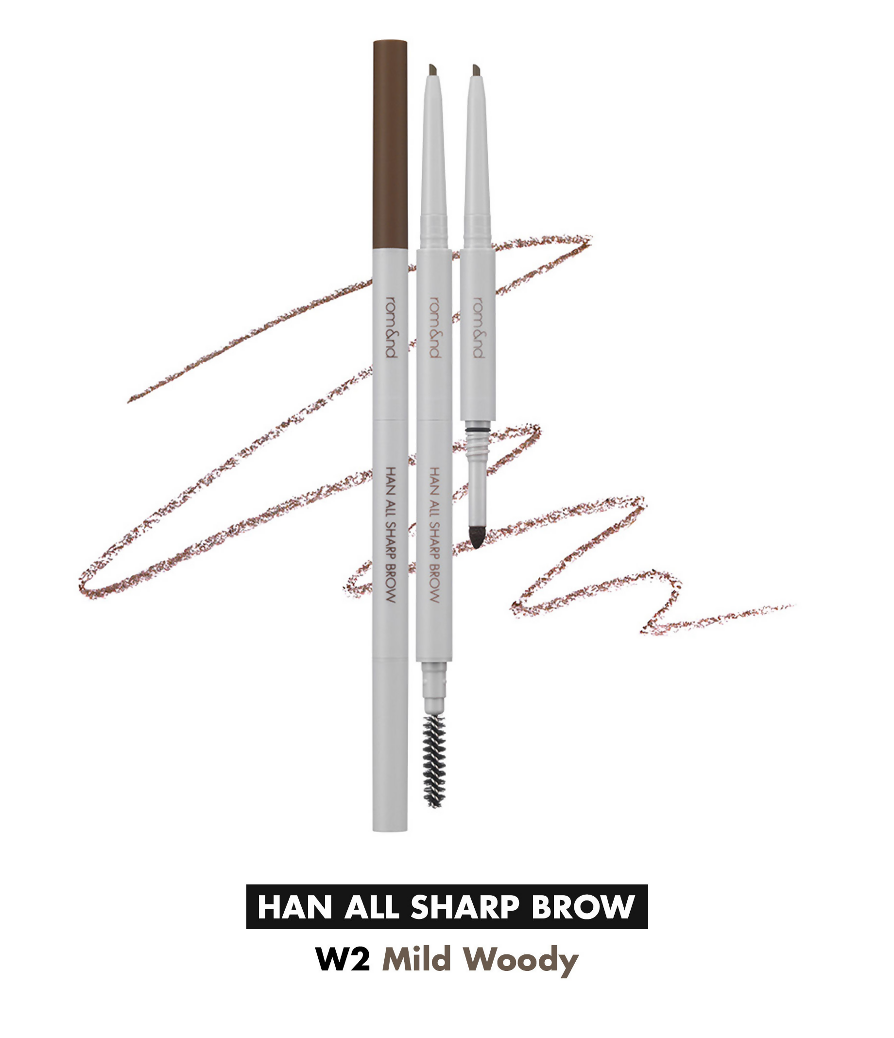 Rom&nd Han All Sharp Brow - W2 Mild Woody - Distacart