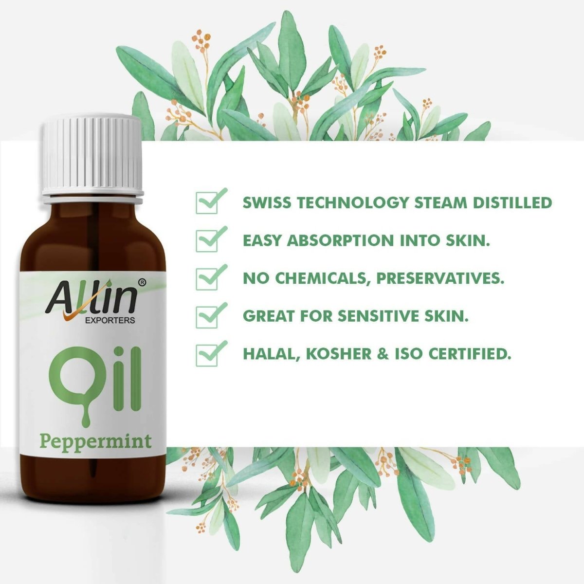 Allin Exporters Peppermint Essential Oil - Distacart