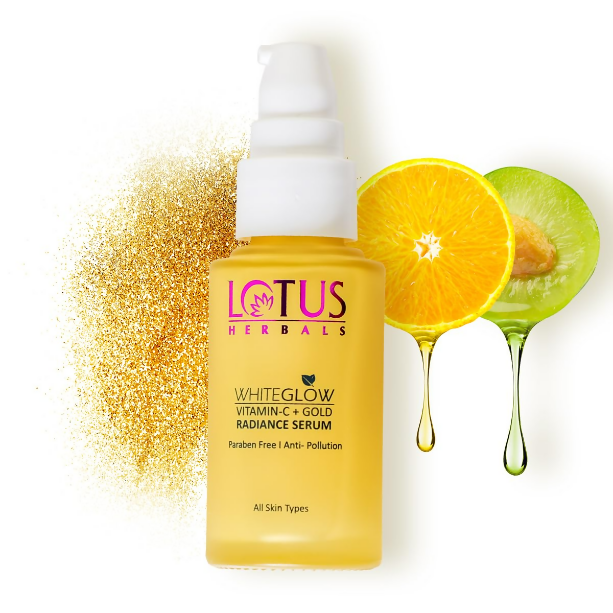 Lotus Herbals WhiteGlow Vitamin C and Gold Radiance Face Serum - Distacart