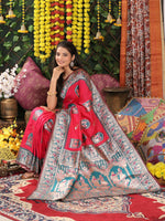 Thumbnail for Astita Silk Pink Saree