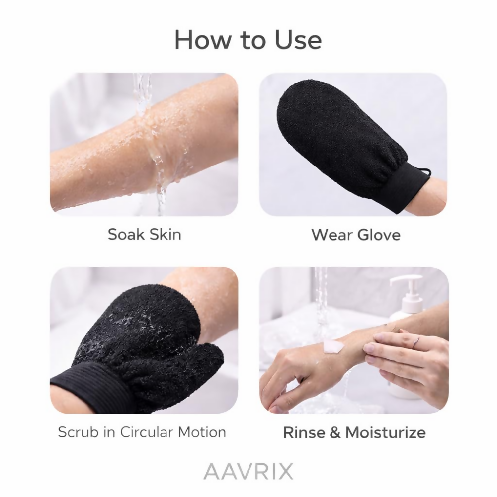 Bronson Professional Exfoliating Bath Glove Body Scrubber Mitt Loofah - Dista