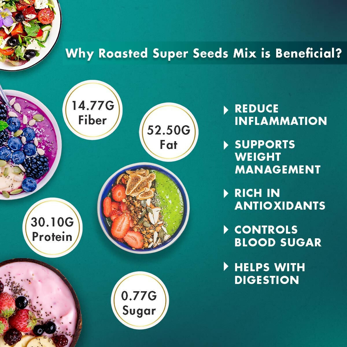 Sorich Organics Roasted Super Seed Mix - Distacart