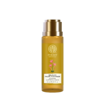 Forest Essentials Delicate Facial Cleanser Kashmiri Saffron & Neem - Distacart