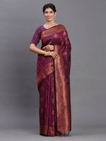 Thumbnail for Astita Silk Purple Saree