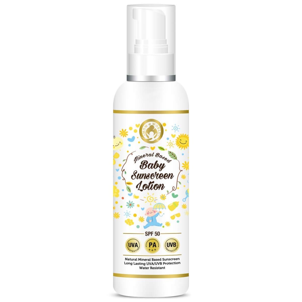 Mom & World Baby Sunscreen Lotion - Distacart