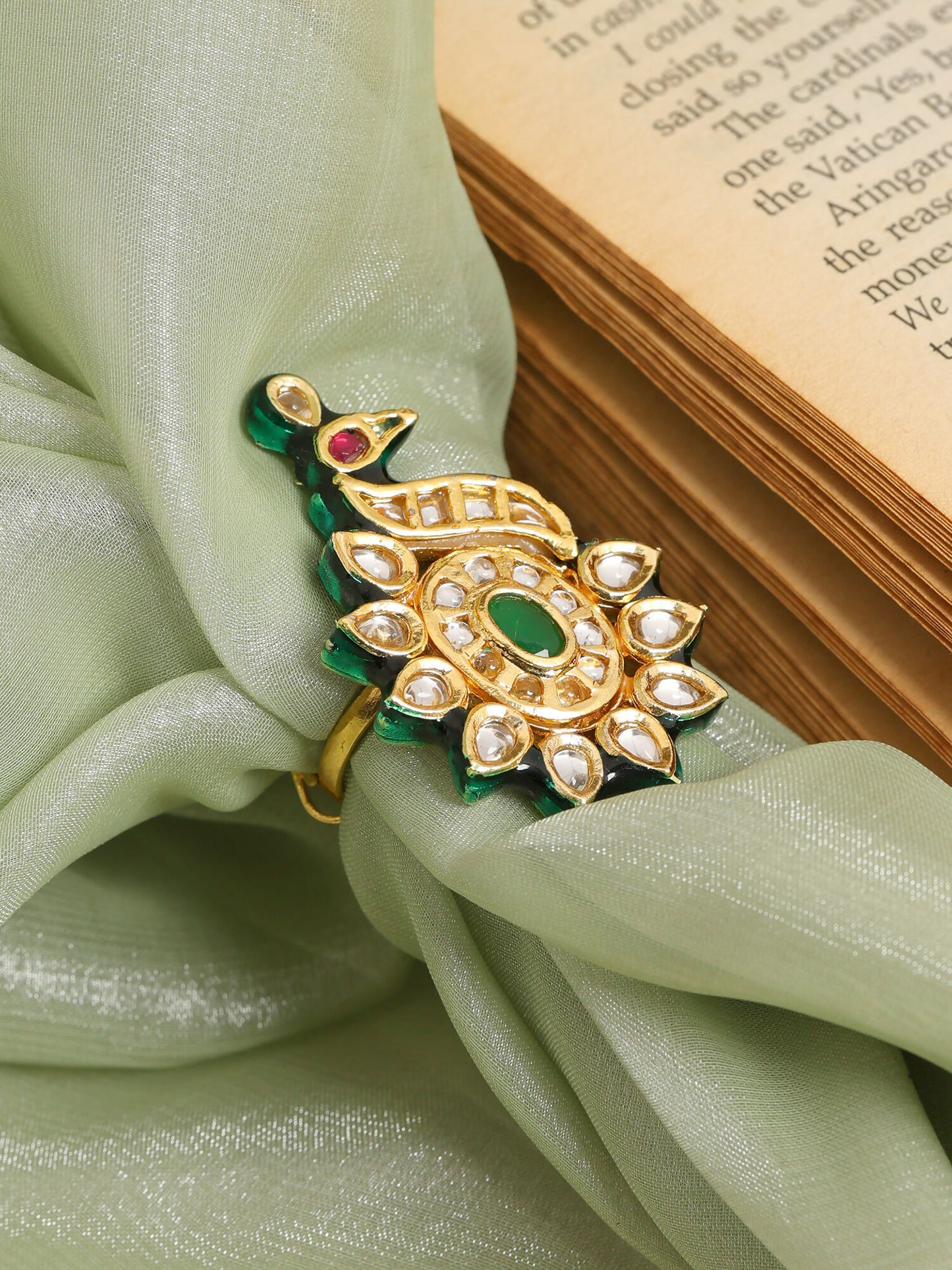 Ruby Raang Kundan Raaj Ring - Distacart
