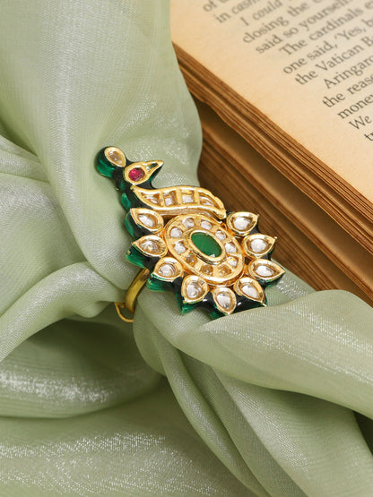 Ruby Raang Kundan Raaj Ring - Distacart