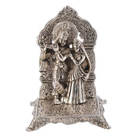 Thumbnail for International Gift Silver Plated Radha Krishna Idol - Distacart