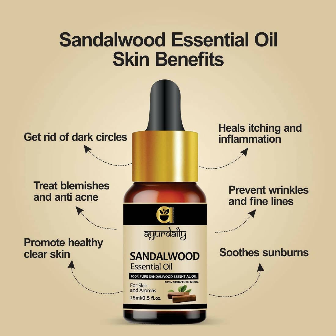 Ayurdaily Pure Sandalwood Essential Oil - Distacart