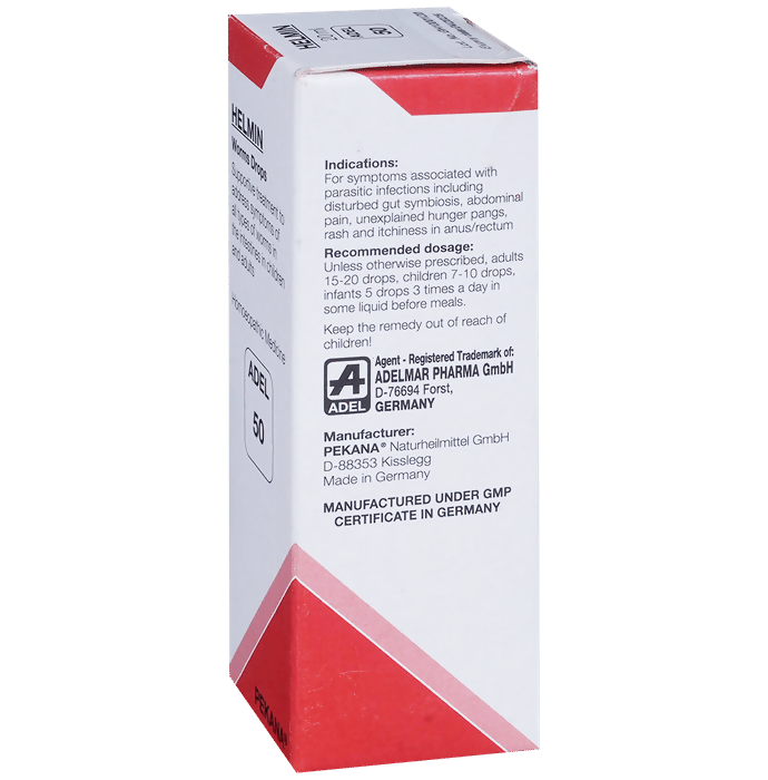 Adel Homeopathy 50 Helmin Worms Drop