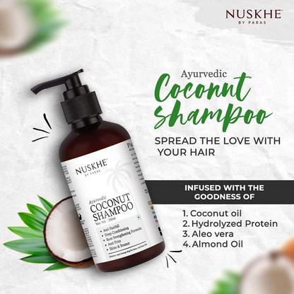 Nuskhe By Paras Ayurvedic Coconut Shampoo - Distacart