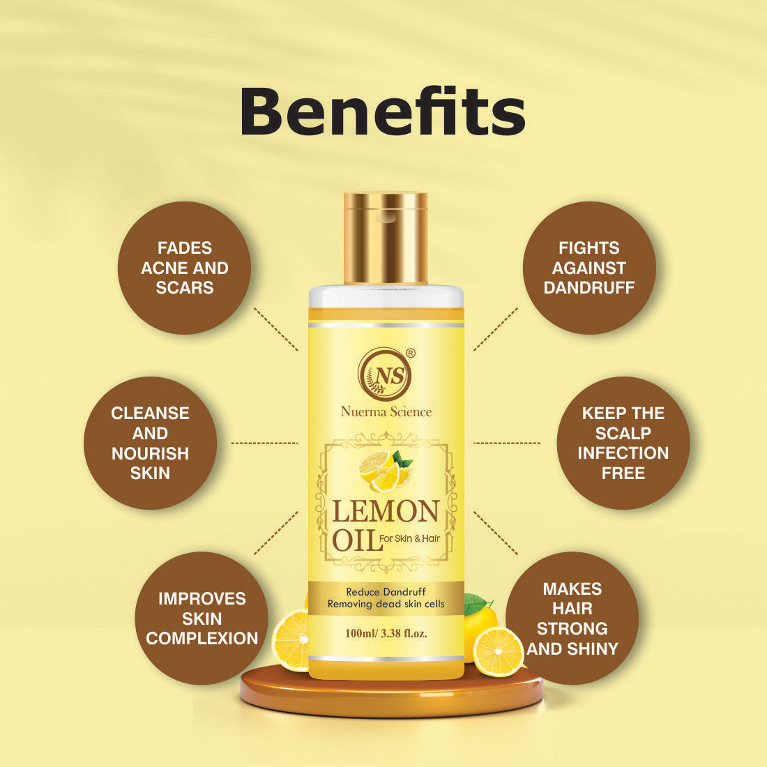 Nuerma Science Lemon Oil For Skin & Hair