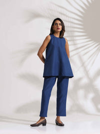 Thumbnail for trueBrowns Blue Slub Co-ord Set